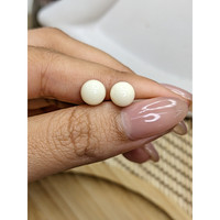 3.75&nbsp;Ct.Tw.Total Carat Weight Salmon and White Cabochon Coral Pair from Italy Life Style