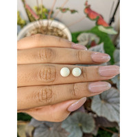 3.25&nbsp;Ct.Tw.Total Carat Weight Salmon and White Cabochon Coral Pair from Italy Life Style