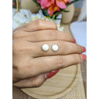 3.54&nbsp;Ct.Tw.Total Carat Weight Salmon and White Cabochon Coral Pair from Italy Life Style