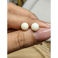 3.53&nbsp;Ct.Tw.Total Carat Weight Salmon and White Cabochon Coral Pair from Italy Life Style