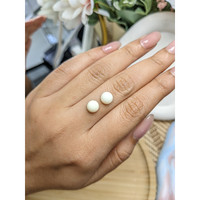 3.53&nbsp;Ct.Tw.Total Carat Weight Salmon and White Cabochon Coral Pair from Italy Life Style