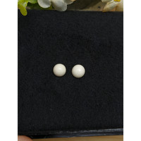 3.22 Ct.Tw.Total Carat Weight Salmon and White Cabochon Coral Pair from Italy Life Style