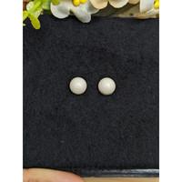 3.73 Ct.Tw.Total Carat Weight Salmon and White Cabochon Coral Pair from Italy Life Style