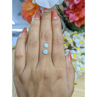 0.95 Ct.Tw.Total Carat Weight Multi Color Cabochon Opal Pair from Brazil Life Style