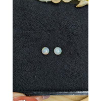 0.86 Ct.Tw.Total Carat Weight Multi Color Cabochon Opal Pair from Brazil Life Style