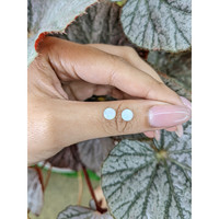 0.73 Ct.Tw.Total Carat Weight Multi Color Cabochon Opal Pair from Brazil Life Style
