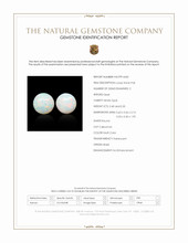 0.73&nbsp;Ct.Tw.Total Carat Weight Multi Color Cabochon Opal Pair from Brazil Scan Report