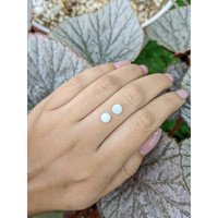 0.73 Ct.Tw.Total Carat Weight Multi Color Cabochon Opal Pair from Brazil Life Style