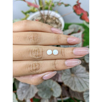 0.73 Ct.Tw.Total Carat Weight Multi Color Cabochon Opal Pair from Brazil Life Style