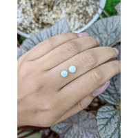 0.90 Ct.Tw.Total Carat Weight Multi Color Cabochon Opal Pair from Brazil Life Style