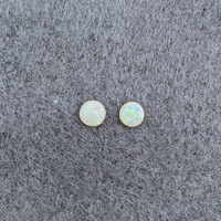 0.90 Ct.Tw.Total Carat Weight Multi Color Cabochon Opal Pair from Brazil Life Style