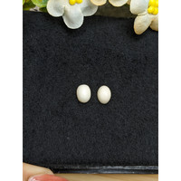 2.84 Ct.Tw.Total Carat Weight Salmon and White Cabochon Coral Pair from Italy Life Style