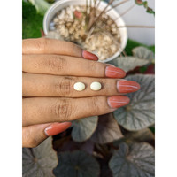3.32&nbsp;Ct.Tw.Total Carat Weight Salmon and White Cabochon Coral Pair from Italy Life Style