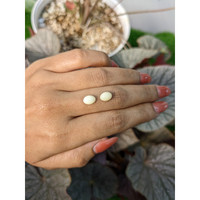 2.91&nbsp;Ct.Tw.Total Carat Weight Salmon and White Cabochon Coral Pair from Italy Life Style