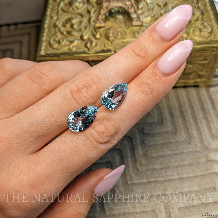 10.23 Ct.Tw. Blue Aquamarine Pair from Brazil