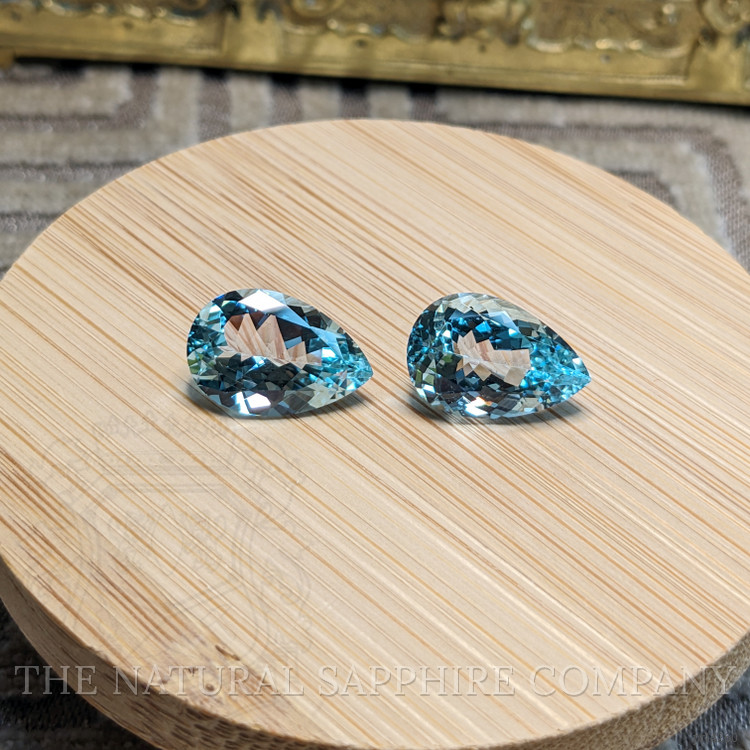 10.23 Ct.Tw. Blue Aquamarine Pair from Brazil