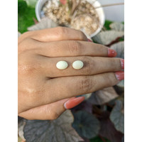 4.75&nbsp;Ct.Tw.Total Carat Weight Salmon and White Cabochon Coral Pair from Italy Life Style