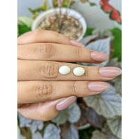 4.19&nbsp;Ct.Tw.Total Carat Weight Salmon and White Cabochon Coral Pair from Italy Life Style