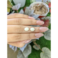 4.22&nbsp;Ct.Tw.Total Carat Weight Salmon and White Cabochon Coral Pair from Italy Life Style