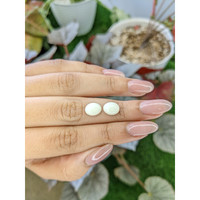 4.08&nbsp;Ct.Tw.Total Carat Weight Salmon and White Cabochon Coral Pair from Italy Life Style