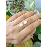 3.94&nbsp;Ct.Tw.Total Carat Weight Salmon and White Cabochon Coral Pair from Italy Life Style
