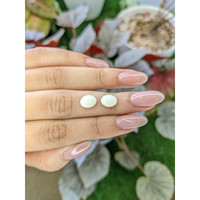 3.94&nbsp;Ct.Tw.Total Carat Weight Salmon and White Cabochon Coral Pair from Italy Life Style