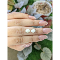 2.34&nbsp;Ct.Tw.Total Carat Weight Salmon and White Cabochon Coral Pair from Italy Life Style