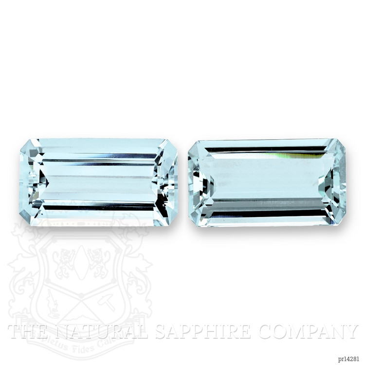 23.74 Ct.Tw. Blue Aquamarine Pair from Brazil