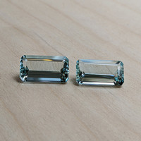 23.74&nbsp;Ct.Tw.Total Carat Weight Blue Aquamarine Pair from Brazil Life Style