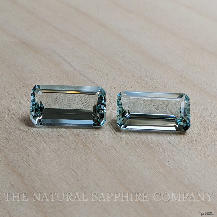 23.74 Ct.Tw. Blue Aquamarine Pair from Brazil