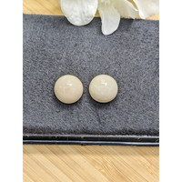 31.54&nbsp;Ct.Tw.Total Carat Weight Salmon and White Cabochon Coral Pair from Italy Life Style