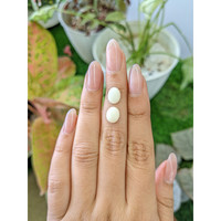 4.35&nbsp;Ct.Tw.Total Carat Weight Salmon and White Cabochon Coral Pair from Italy Life Style