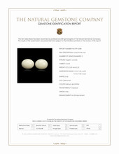 4.30&nbsp;Ct.Tw.Total Carat Weight Salmon and White Cabochon Coral Pair from Italy Scan Report