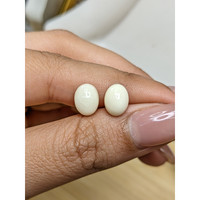 4.30&nbsp;Ct.Tw.Total Carat Weight Salmon and White Cabochon Coral Pair from Italy Life Style