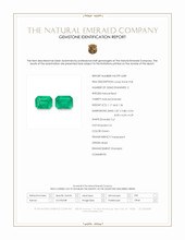 2.53 Ct.Tw.Total Carat Weight Emerald Pair from Brazil Scan Report