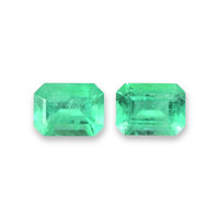 2.53 Ct.Tw.Total Carat Weight Emerald Pair from Brazil Video