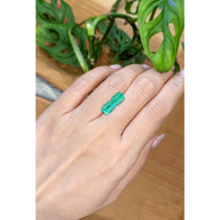 2.53 Ct.Tw.Total Carat Weight Emerald Pair from Brazil Life Style
