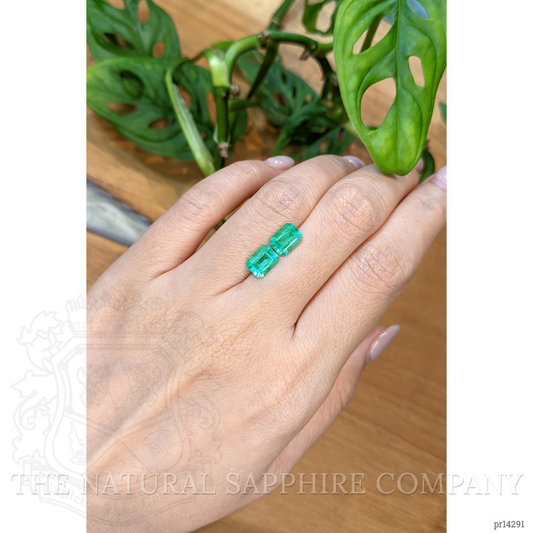 2.53 Ct.Tw. Emerald Pair from Brazil