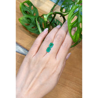 2.43&nbsp;Ct.Tw.Total Carat Weight Emerald Pair from Brazil Life Style