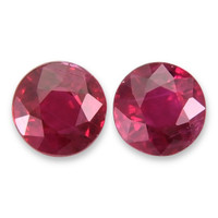 0.82 Ct.Tw.Total Carat Weight Ruby Pair from Mozambique Video