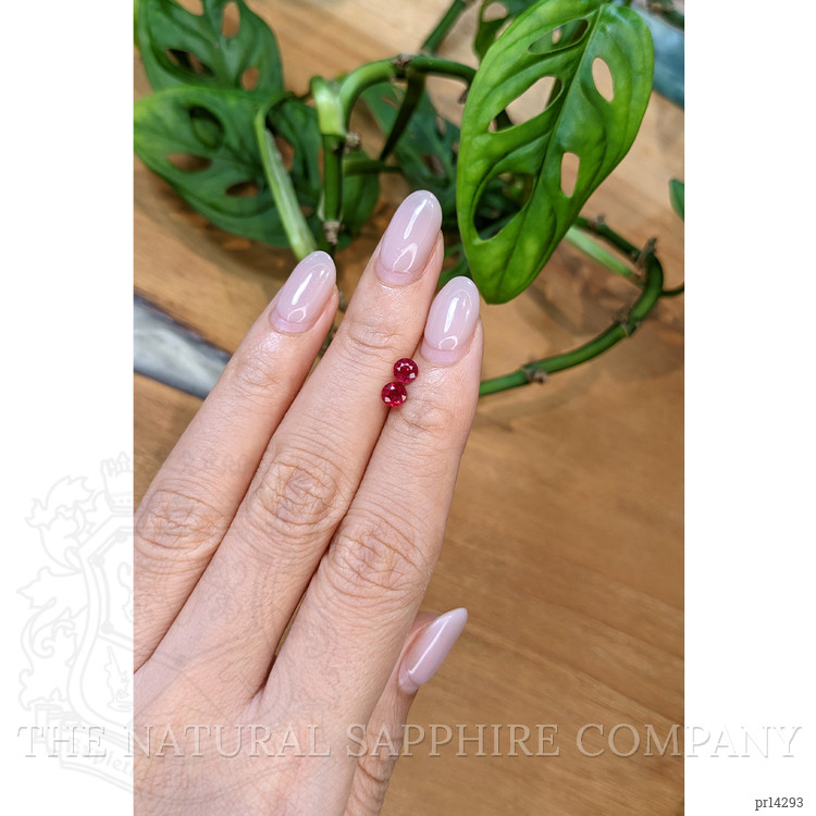 0.82 Ct.Tw. Ruby Pair from Mozambique