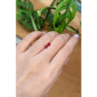 0.82 Ct.Tw.Total Carat Weight Ruby Pair from Mozambique Life Style