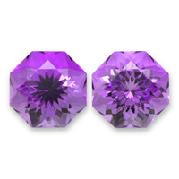 13.55&nbsp;Ct.Tw.Total Carat Weight Purple Amethyst Pair from Brazil Video