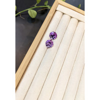 13.55 Ct.Tw.Total Carat Weight Purple Amethyst Pair from Brazil Life Style