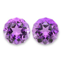11.60 Ct.Tw.Total Carat Weight Purple Amethyst Pair from Brazil Video