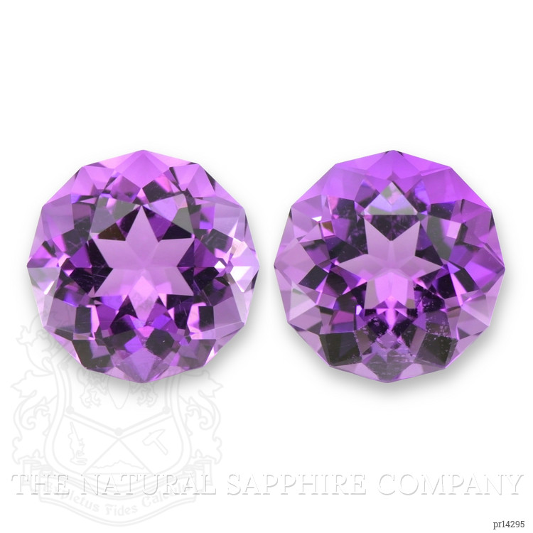 11.60 Ct.Tw. Purple Amethyst Pair from Brazil