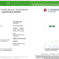 1.89&nbsp;Ct.Tw.Total Carat Weight Emerald Pair from Colombia Scan Report