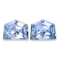 2.57&nbsp;Ct.Tw.Total Carat Weight Blue Sapphire Pair from Ceylon (Sri Lanka) Video