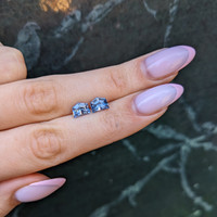 2.57&nbsp;Ct.Tw.Total Carat Weight Blue Sapphire Pair from Ceylon (Sri Lanka) Life Style