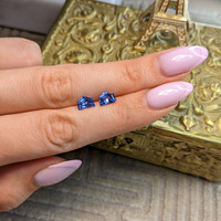 2.35&nbsp;Ct.Tw.Total Carat Weight Blue Sapphire Pair from Ceylon (Sri Lanka) Life Style